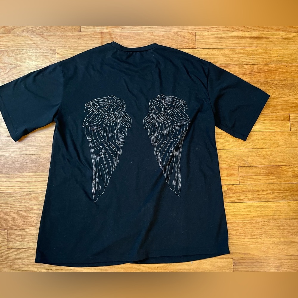 Angel Wings decal Oversized tee